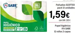 Cash Ifa IFA SABE Papel higiénico oferta