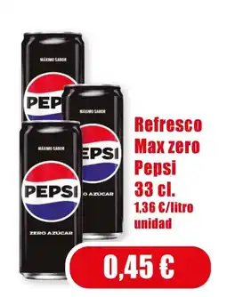 Proxi PEPSI Refresco Max zero oferta