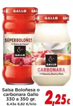 Proxi GALLO Salsa Boloñesa o carbonara oferta