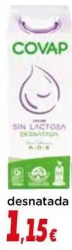 Proxi COVAP Leche sin lactosa desnatada oferta
