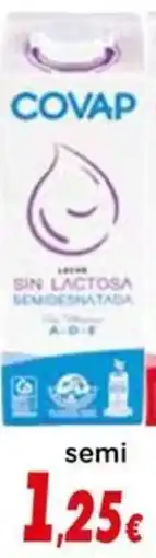 Proxi COVAP Leche sin lactosa semi oferta
