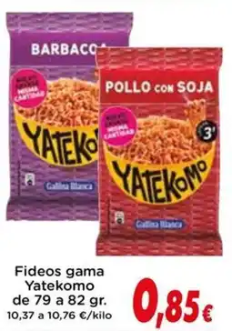 Proxi YATEKOMO Fideos gama oferta
