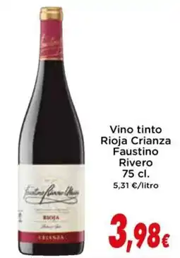 Proxi Vino tinto Rioja Crianza Faustino Rivero oferta