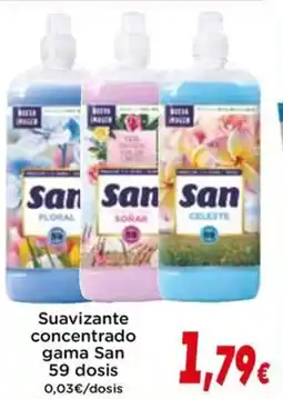 Proxi Suavizante concentrado gama San 59 dosis oferta