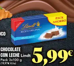 Gadis LINDT Chocolate con leche oferta