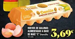 Gadis DEMILLO Huevos de gallinas alimentadas a base de maíz "l" oferta