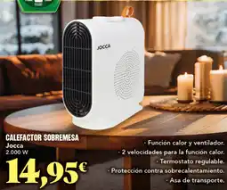 Gadis JOCCA Calefactor sobremesa oferta