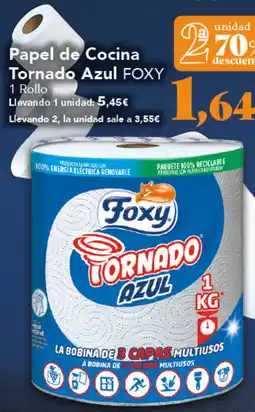 Gadis FOXY Papel de Cocina Tornado Azul oferta