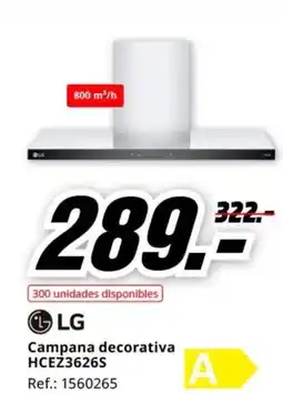 MediaMarkt LG Campana decorativa HCEZ3626S oferta