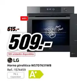 MediaMarkt LG Horno pirolítico WS7D7631WB oferta