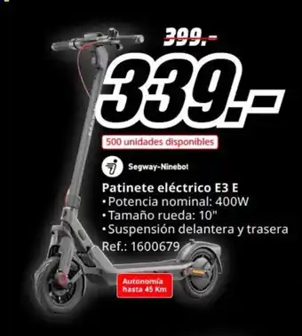 SEGWAY-NINEBOT Patinete eléctrico E3 E