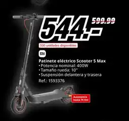 MediaMarkt Patinete eléctrico Scooter 5 Max oferta