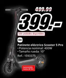MediaMarkt Patinete eléctrico Scooter 5 Pro oferta