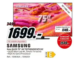 MediaMarkt SAMSUNG Neo QLED 75" 4K TQ75QN90FATXXC oferta