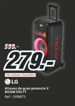 MediaMarkt LG Altavoz de gran potencia X BOOM DXL7T oferta