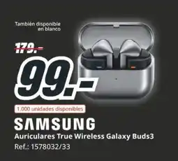 MediaMarkt SAMSUNG Auriculares True Wireless Galaxy Buds3 oferta