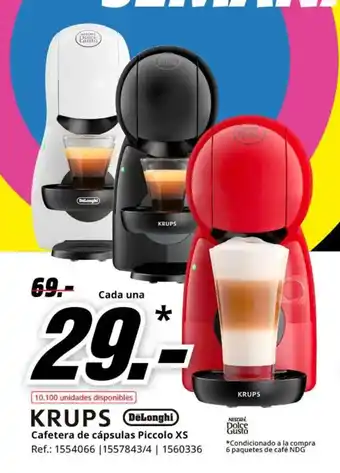 KRUPS Cafetera de cápsulas Piccolo XS