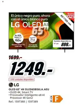 MediaMarkt LG OLED 65" 4K OLED65B56LA.AEU oferta