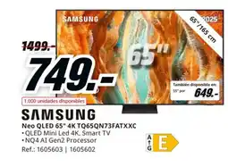 MediaMarkt SAMSUNG Neo QLED 65" 4K TQ65QN73FATXXC oferta