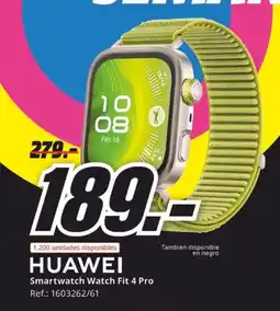 MediaMarkt HUAWEI Smartwatch Watch Fit 4 Pro oferta