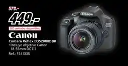 MediaMarkt CANON Camara Réflex EOS2000DBK oferta
