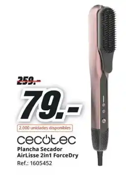 MediaMarkt CECOTEC Plancha Secador AirLisse 2in1 ForceDry oferta
