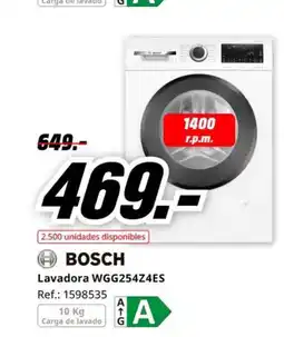 MediaMarkt BOSCH Lavadora WGG254Z4ES oferta