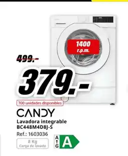 MediaMarkt CANDY Lavadora integrable BC448M4D8J-S oferta