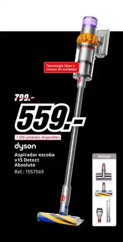 MediaMarkt DYSON Aspirador escoba v15 Detect Absolute oferta