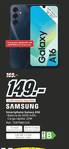 MediaMarkt SAMSUNG Smartphone Galaxy A16 oferta