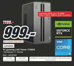 MediaMarkt LENOVO PC gaming LOQ Tower 17IRR9 oferta