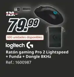 MediaMarkt LOGITECH Ratón gaming Pro 2 Lightspeed + Funda + Dongle 8KHz oferta