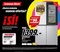 MediaMarkt LG Frigorífico americano GMV960MBDE oferta
