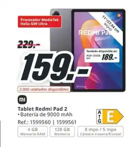 MediaMarkt Tablet Redmi Pad 2 oferta