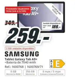 MediaMarkt SAMSUNG Tablet Galaxy Tab A9+ oferta