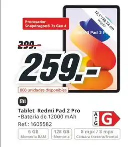 MediaMarkt Tablet Redmi Pad 2 Pro oferta