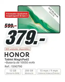 MediaMarkt HONOR Tablet MagicPad2 oferta