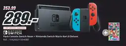 MediaMarkt NINTENDO SWITCH Pack Consola Switch Neon + Nintendo Switch Mario Kart 8 Deluxe oferta