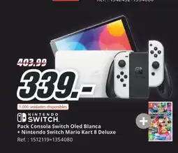 MediaMarkt NINTENDO SWITCH Pack Consola Switch Neon + Nintendo Switch Mario Kart 8 Deluxe oferta