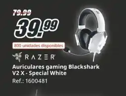 MediaMarkt RAZER Auriculares gaming Blackshark V2X - Special White oferta