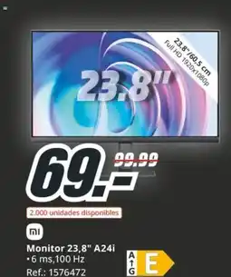 MediaMarkt Monitor 23,8" A24i oferta
