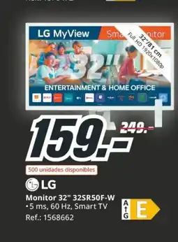 MediaMarkt LG Monitor 32" 32SR50F-W oferta