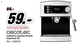 MediaMarkt CECOTEC Cafetera express Power Espresso 20 oferta