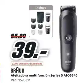 MediaMarkt BRAUN Afeitadora multifunción Series 5 AI05540 oferta