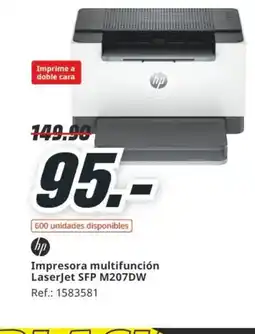 MediaMarkt HP Impresora multifunción LaserJet SFP M207DW oferta