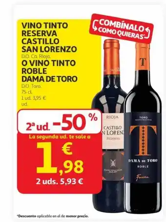 Vino tinto reserva castillo san lorenzo