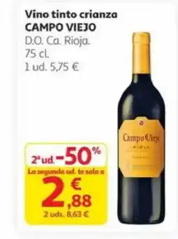 Alcampo CAMPO VIEJO Vino tinto crianza oferta
