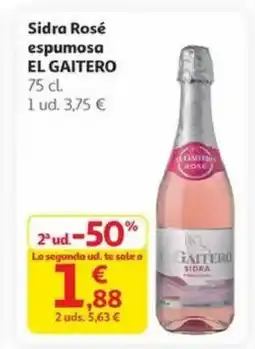 Alcampo EL GAITERO Sidra Rosé espumosa oferta