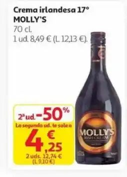Alcampo MOLLY'S Crema irlandesa 17° oferta