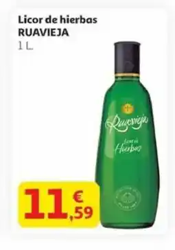 Alcampo RUAVIEJA Licor de hierbas oferta